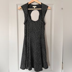 Urban Outfitters black and white jacquard dress